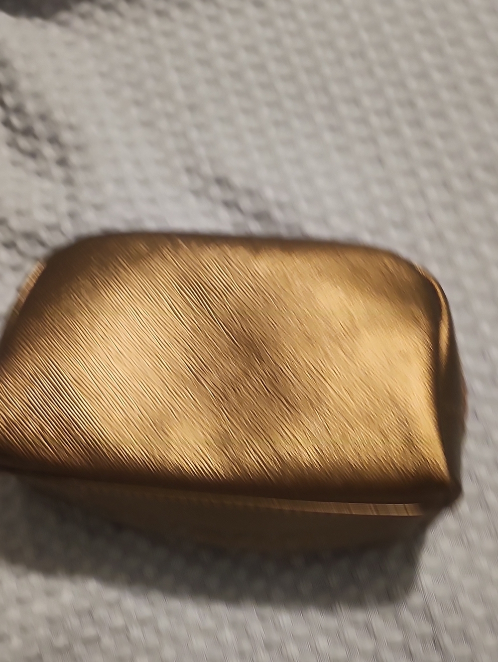 Gold Travel Cosmetic Pouch - Women Bags
